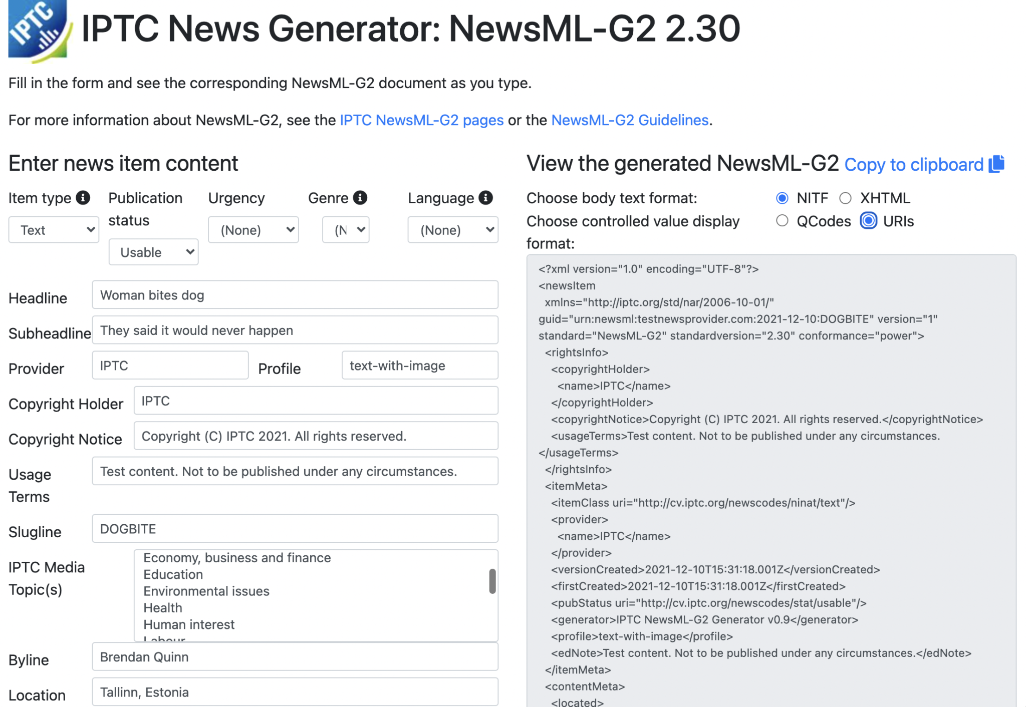 NewsML G2 IPTC s Flagship News Exchange Protocol Updated To Version 2 